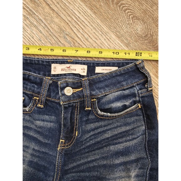 Hollister Women's Low Rise Boot Demin Jeans Size 24 - Picture 4 of 7
